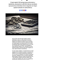 Aument� un 82% el valor de fusiones y adquisiciones en Colombia, seg�n Aon